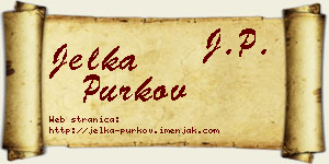 Jelka Purkov vizit kartica